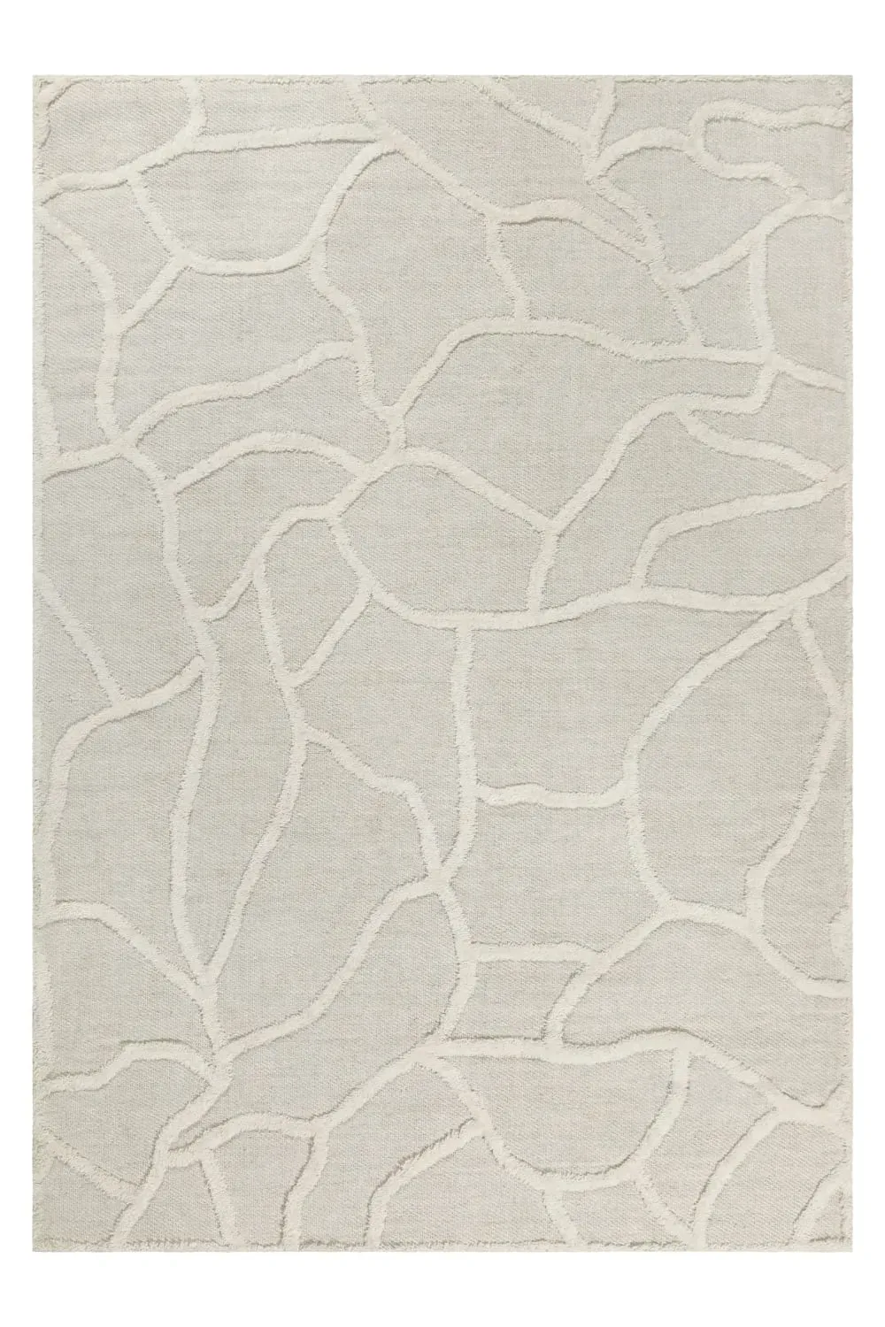 Tapis  tufté main crème 70x140