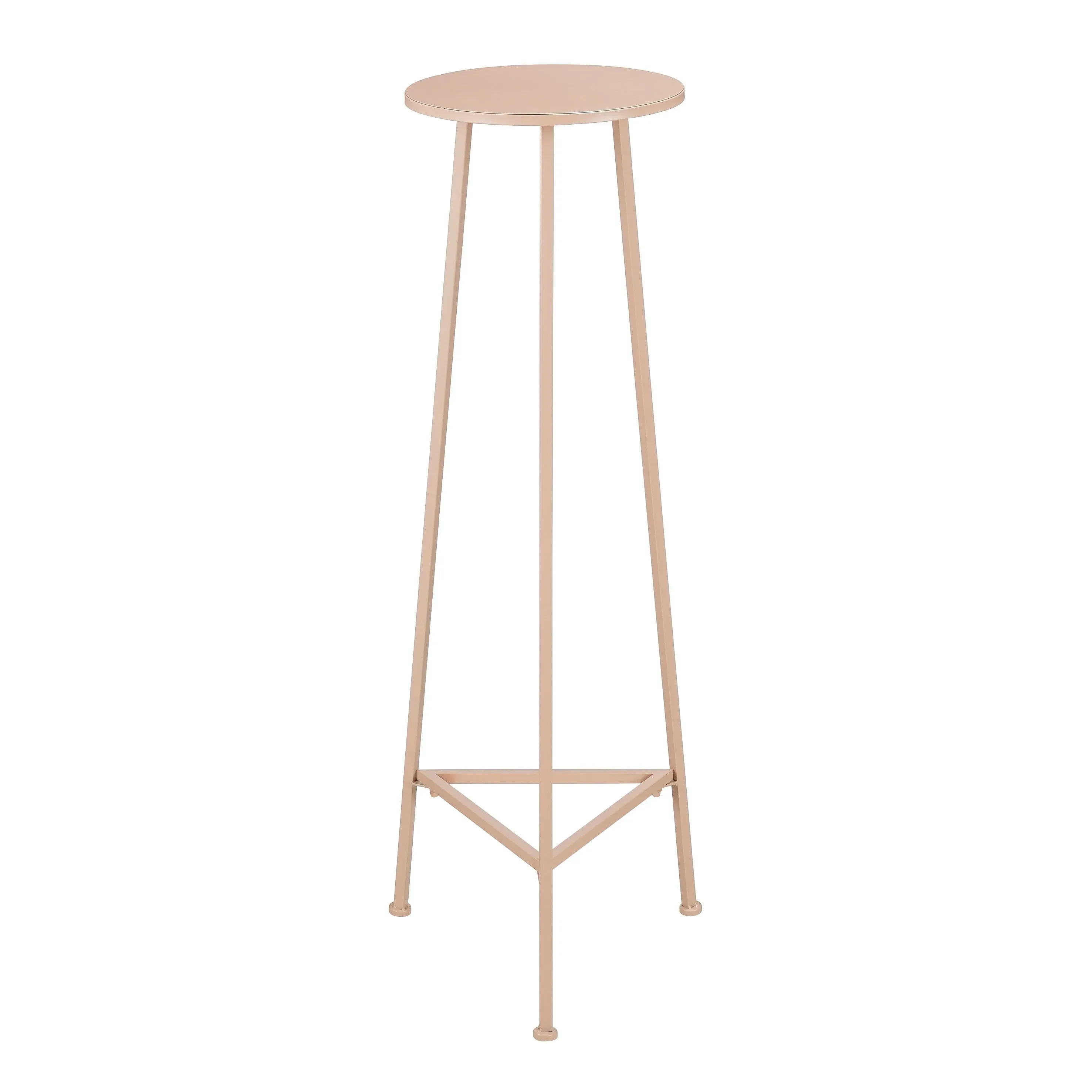 Table à plantes en métal rose pâle H120