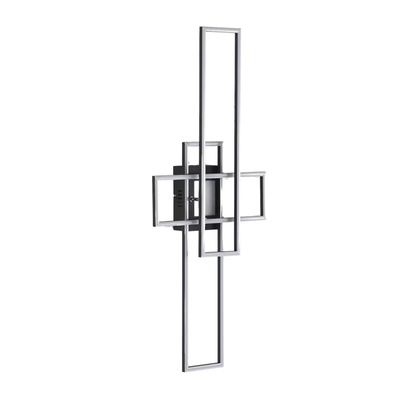 Plafonnier en aluminium, fer et pvc Noir 90 cm