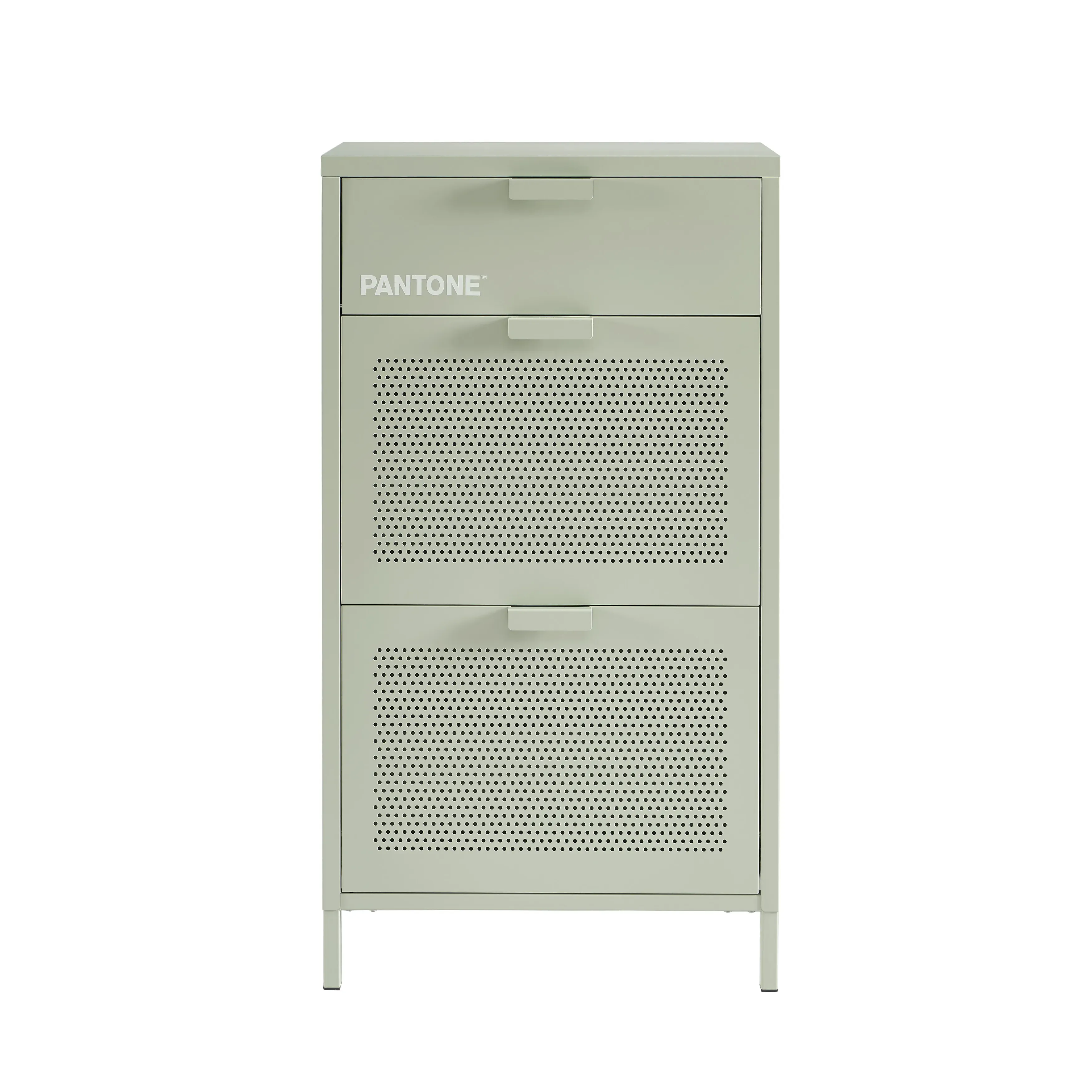 Meuble à chaussures métal vert amande 55cm