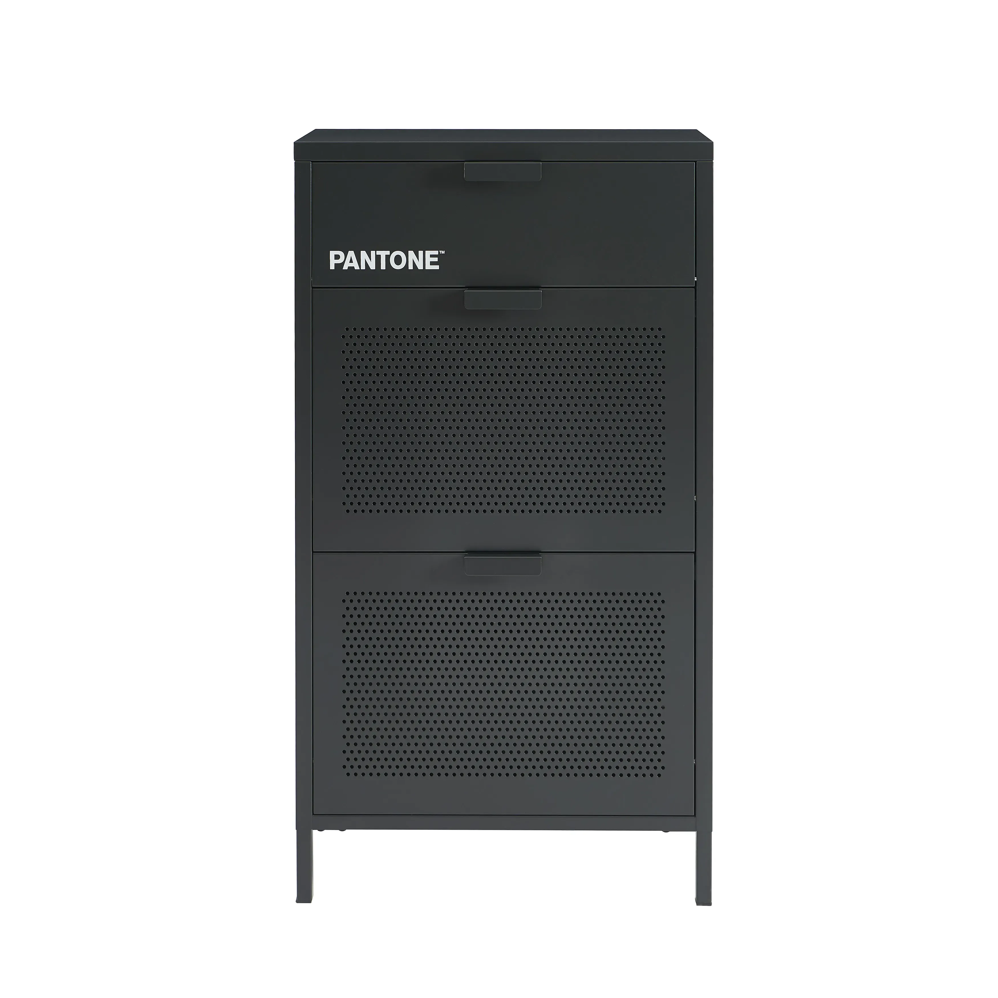 Meuble à chaussures métal gris anthracite 55cm