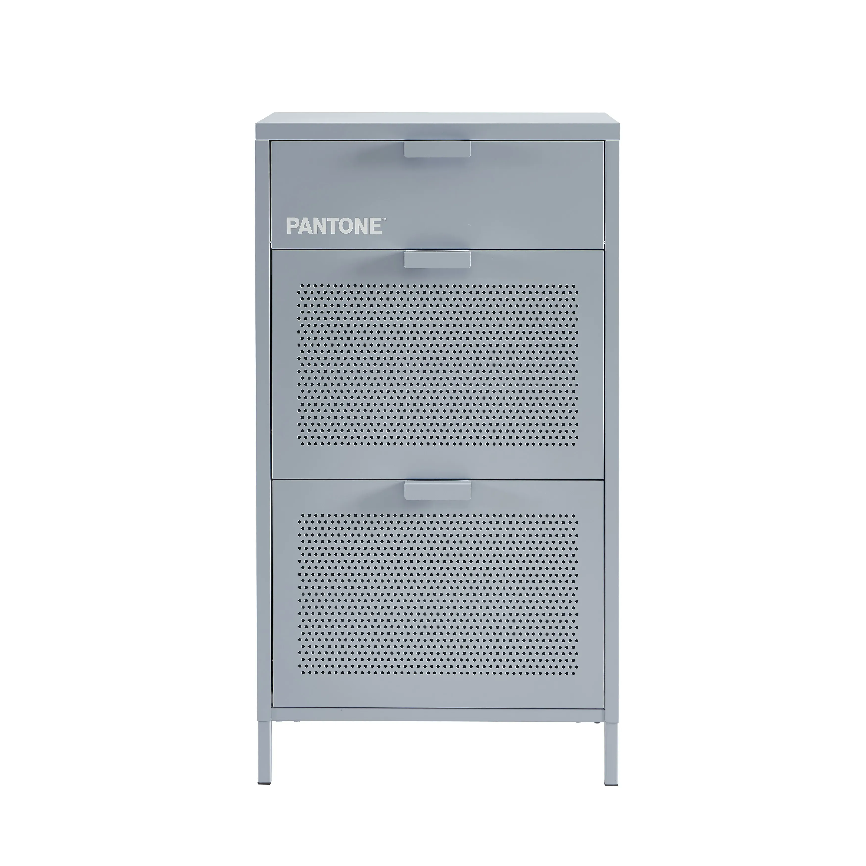 Meuble à chaussures métal gris bleu 55cm