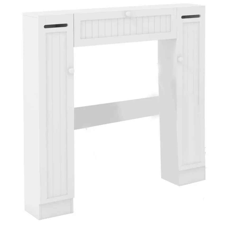 Etagère Dessus Toilette blanche 87 x 18 x 98 cm