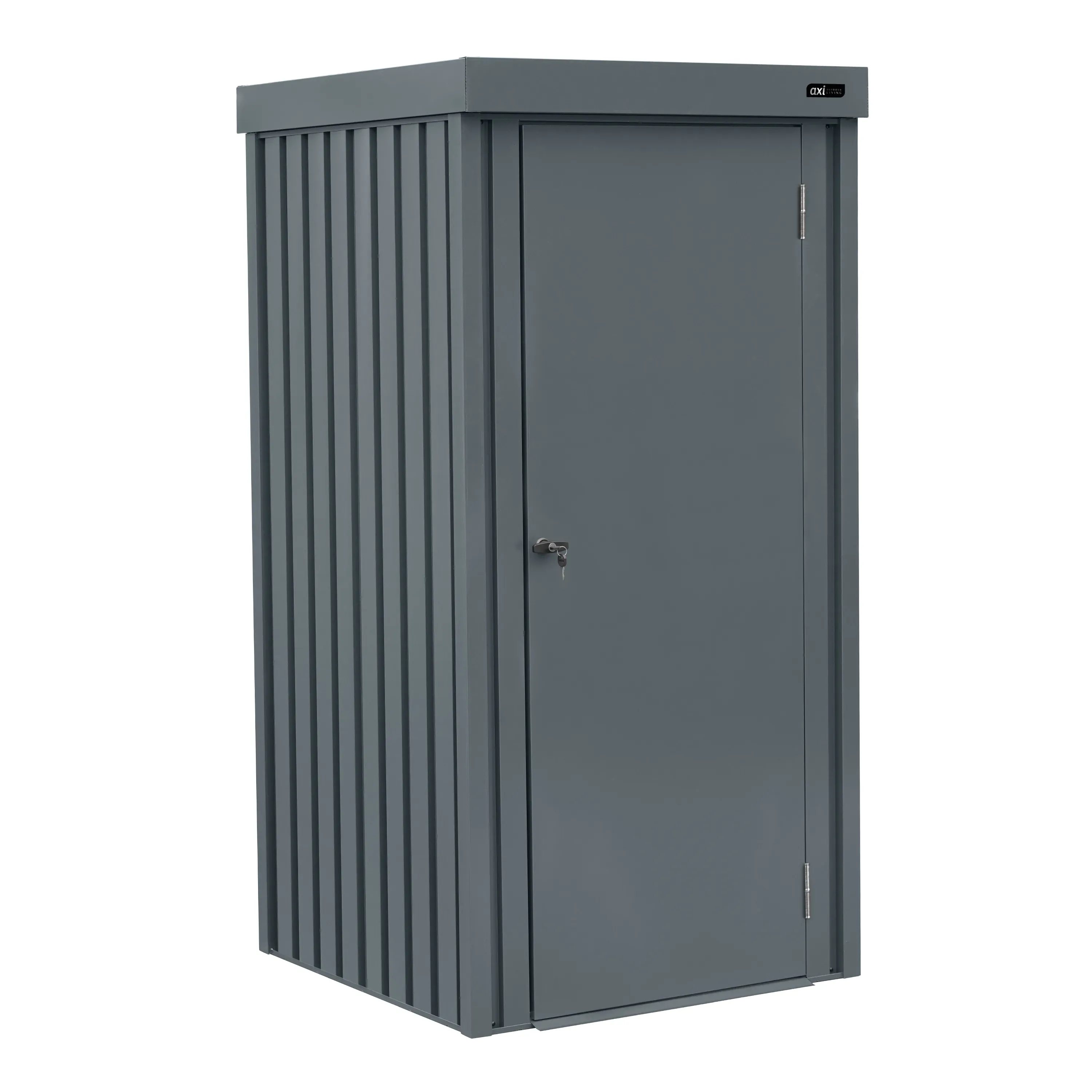 Armoire de jardin avec serrure, acier, anthracite, 98x93x185 cm 1300L