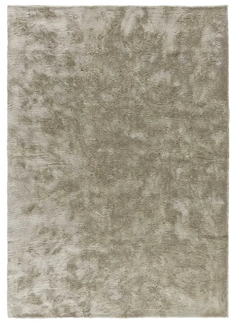 Tapis descente de lit shaggy pierre antidérapant 60x110 cm