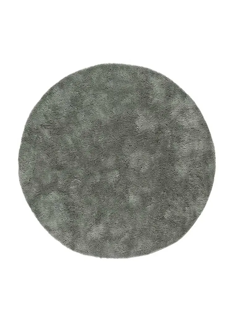 Tapis rond shaggy anthracite  120x120 cm