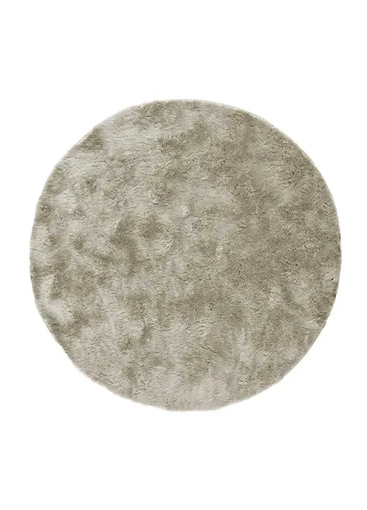 Tapis rond shaggy pierre  120x120 cm