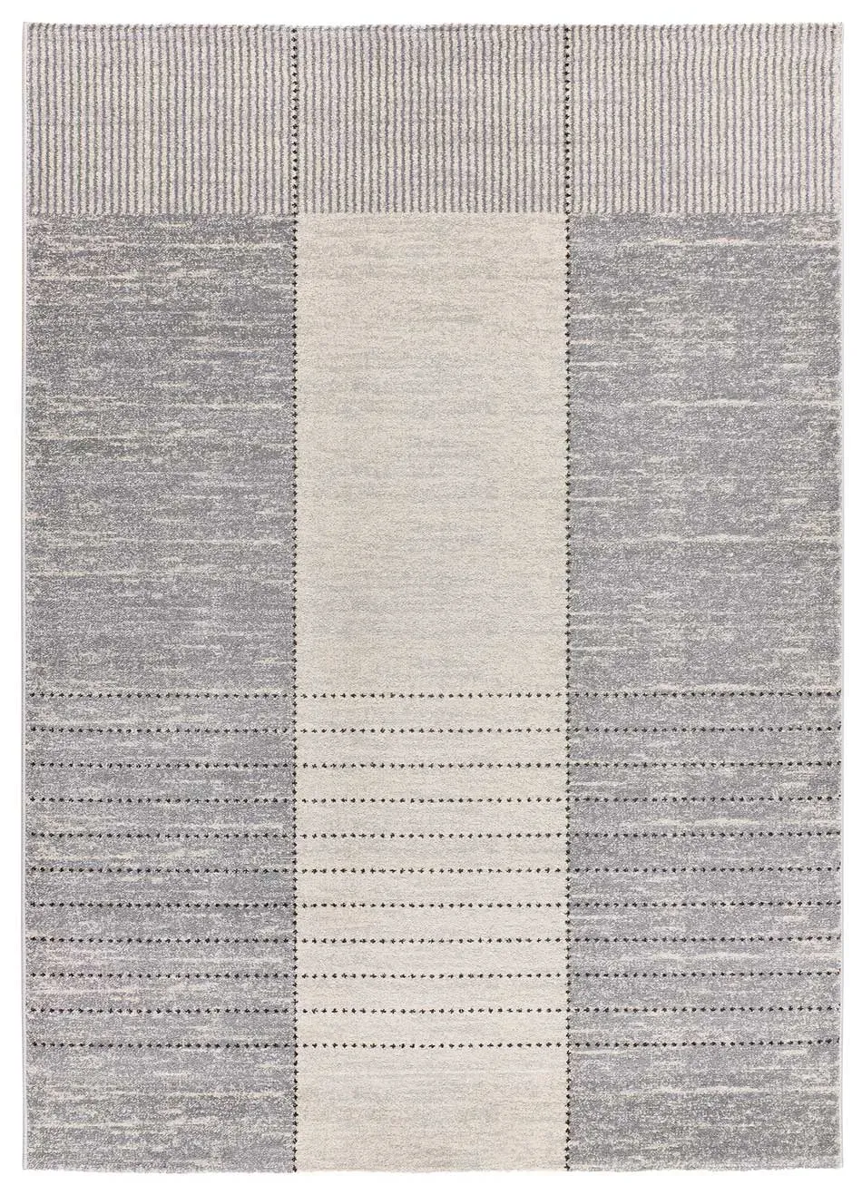 Tapis moderne gris/beige 80x150 cm