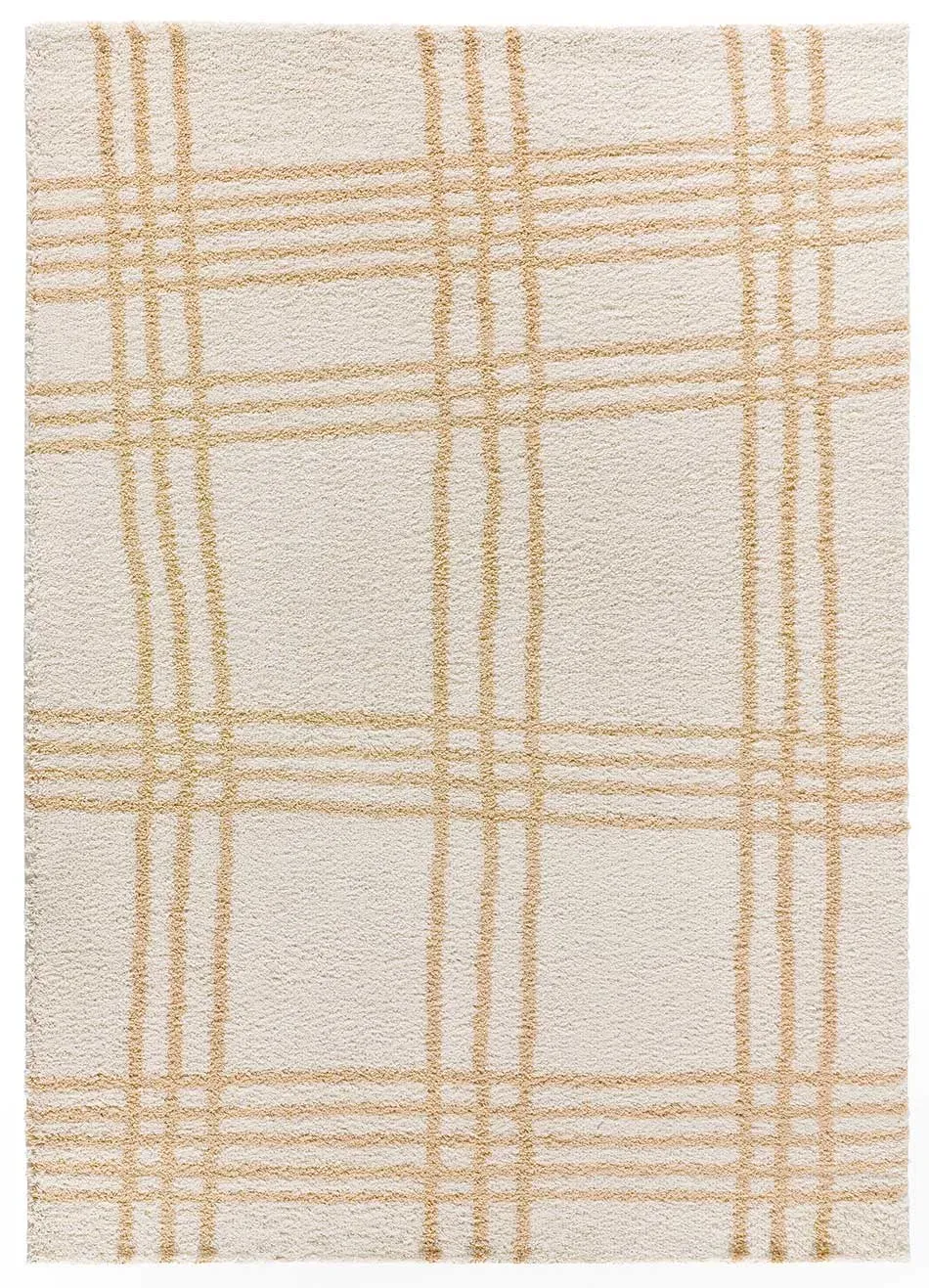 Tapis shaggy beige 133x190 cm