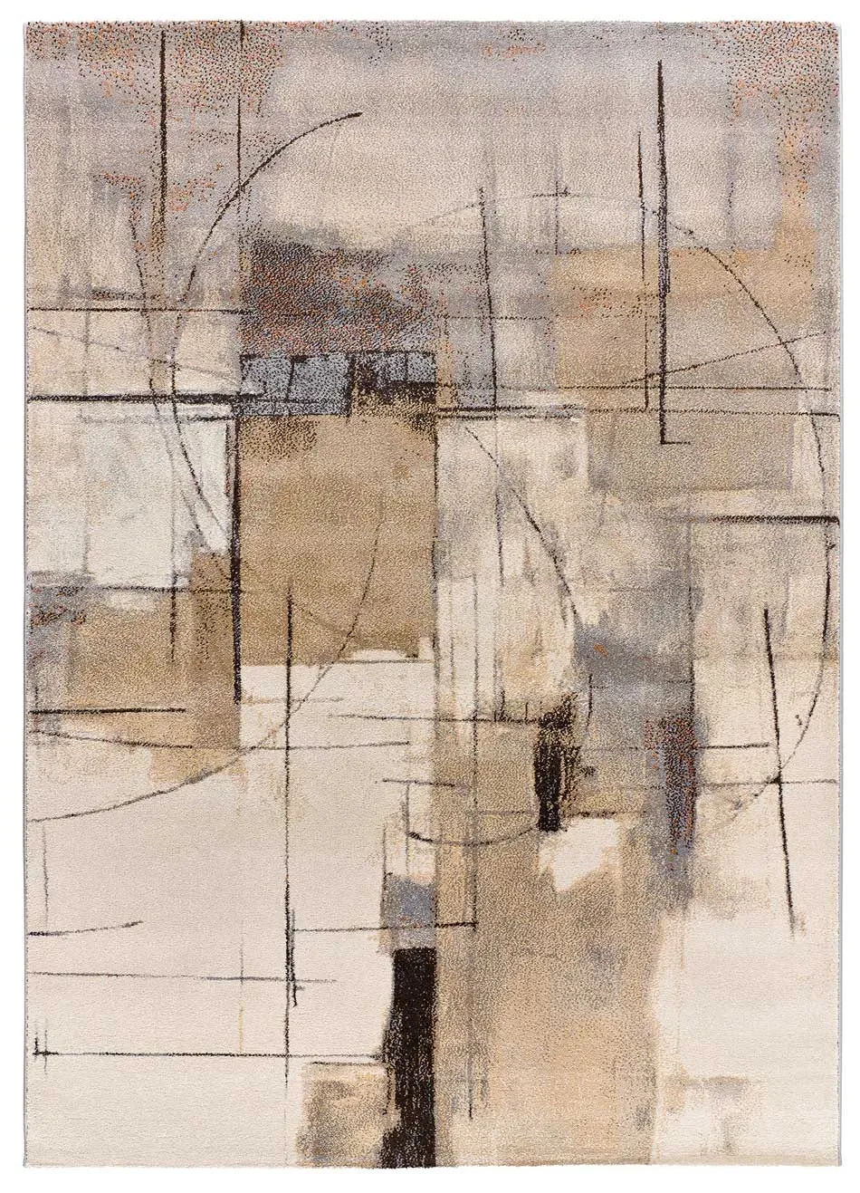 Tapis abstrait beige 160x230 cm