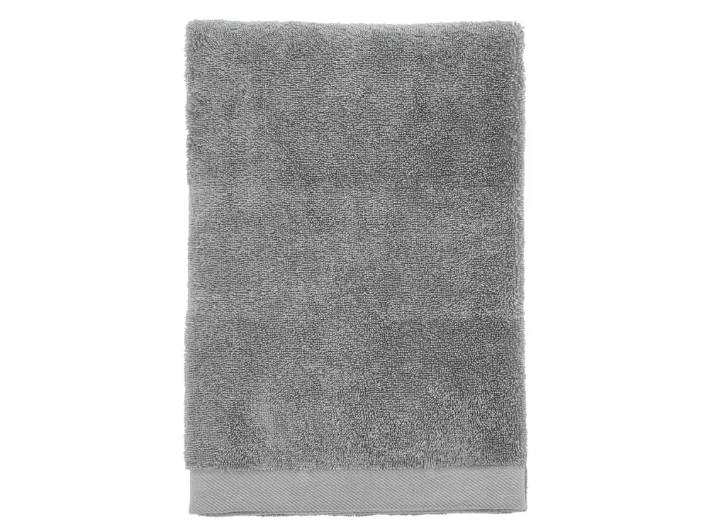 Serviette en coton bio gris pierre 70x140 cm