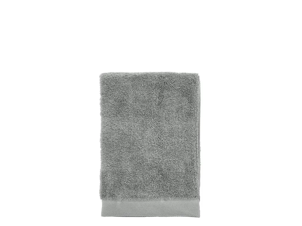 Serviette en coton bio gris pierre 50x100 cm
