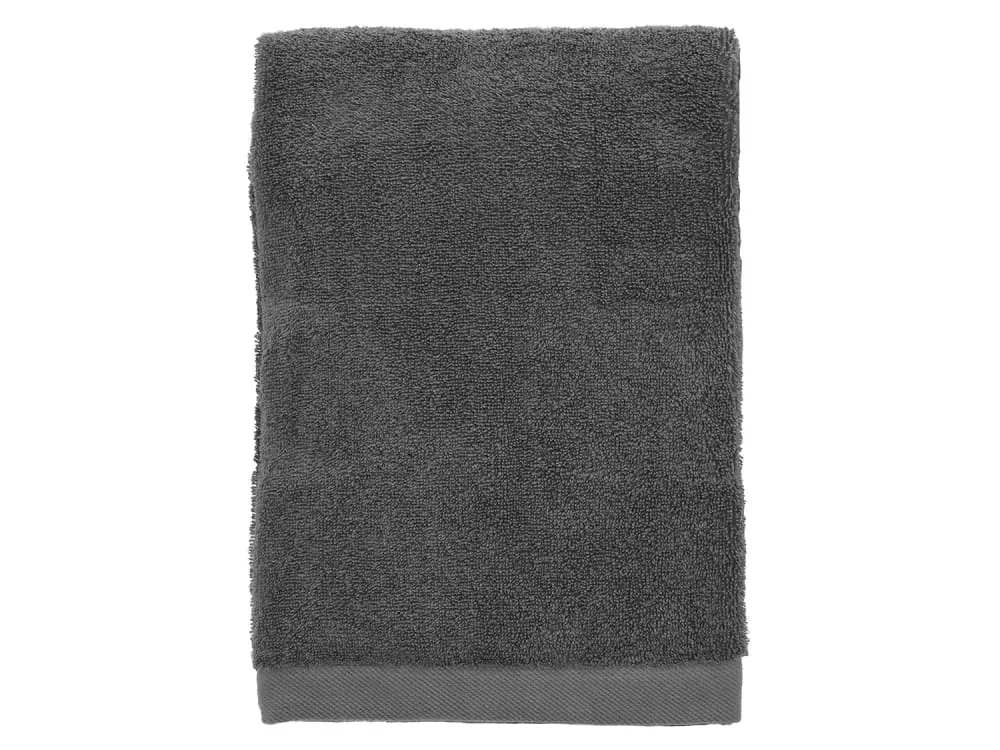 Serviette en coton bio anthracite 70x140 cm