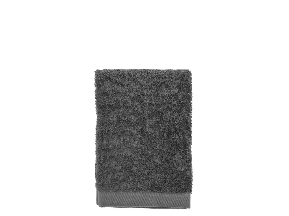 Serviette en coton bio anthracite 50x100 cm