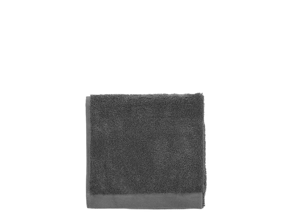 Serviette en coton bio anthracite 40x60 cm