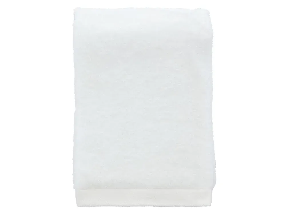 Serviette en coton bio blanc 70x140 cm