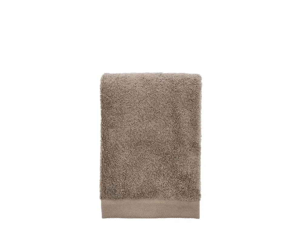 Serviette en coton bio taupe 50x100 cm