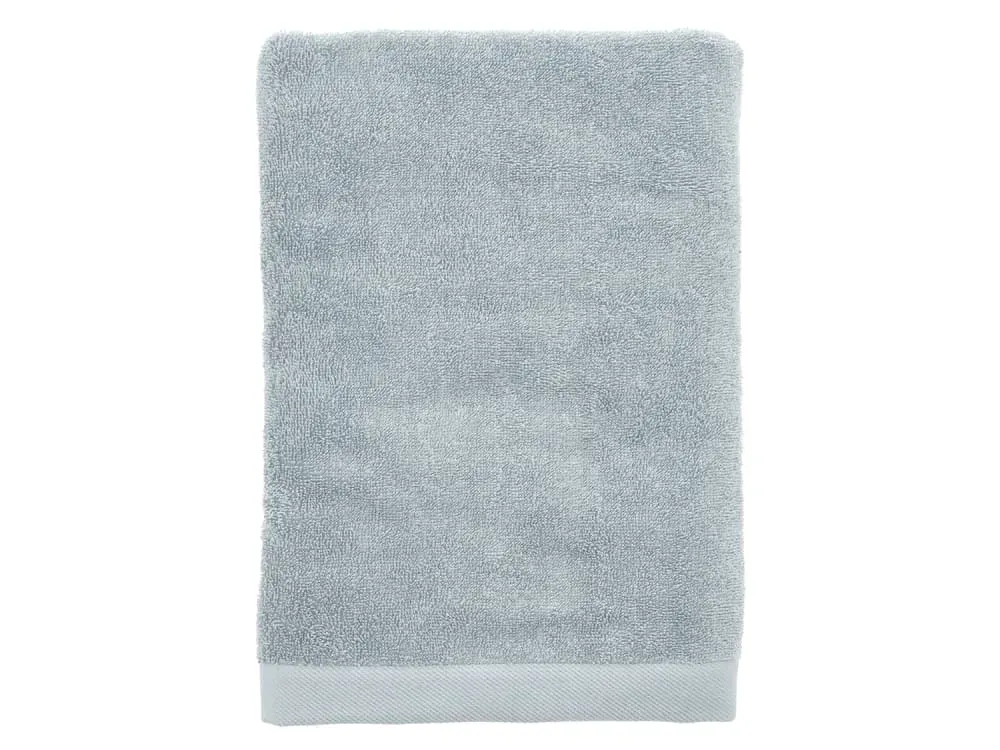 Serviette en coton bio bleu lin 70x140 cm