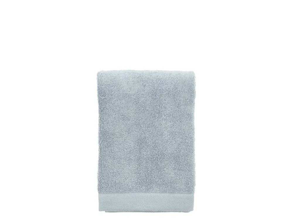 Serviette en coton bio bleu lin 50x100 cm