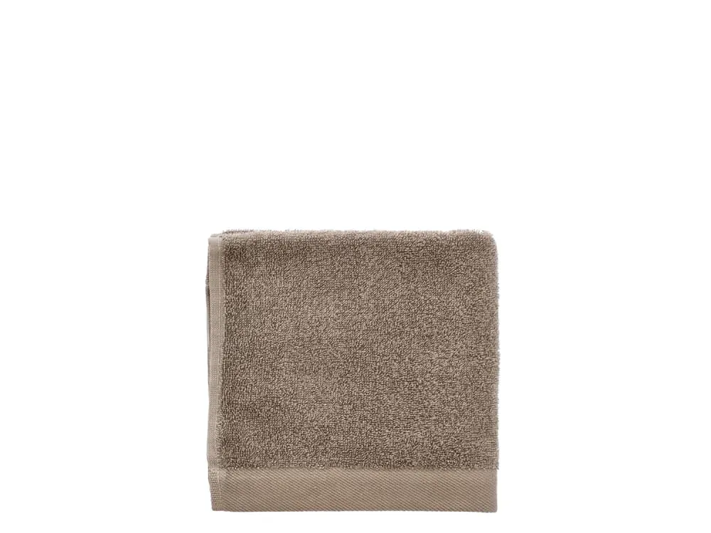 Serviette en coton bio taupe 40x60 cm