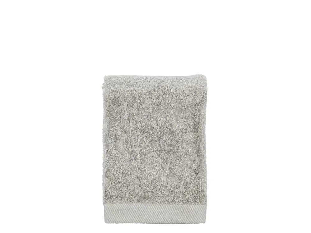 Serviette en coton bio gris clair 50x100 cm