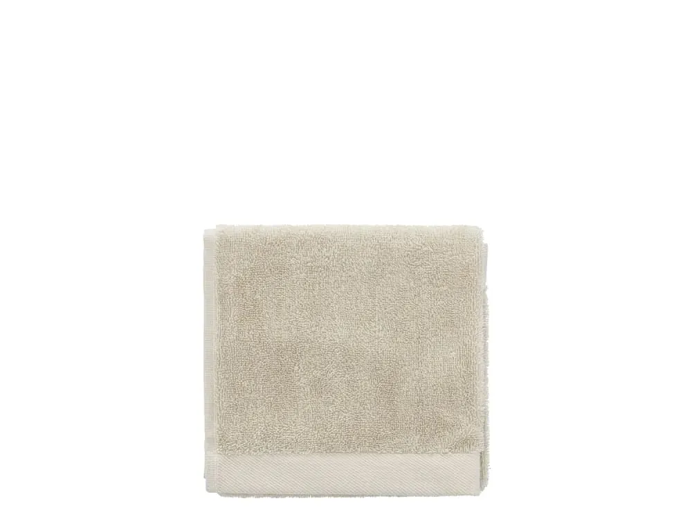 Serviette en coton bio beige 40x60 cm