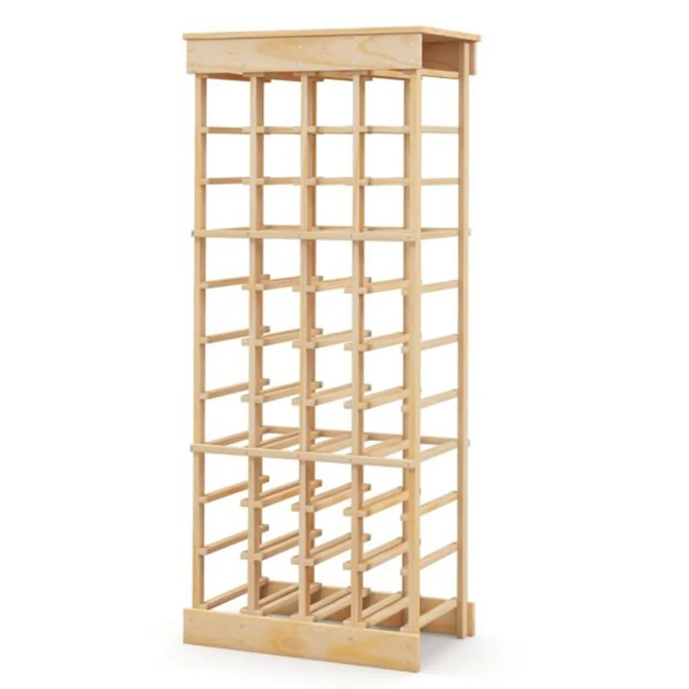 Casier à vin beige 46,4 x 27,6 x 113 cm