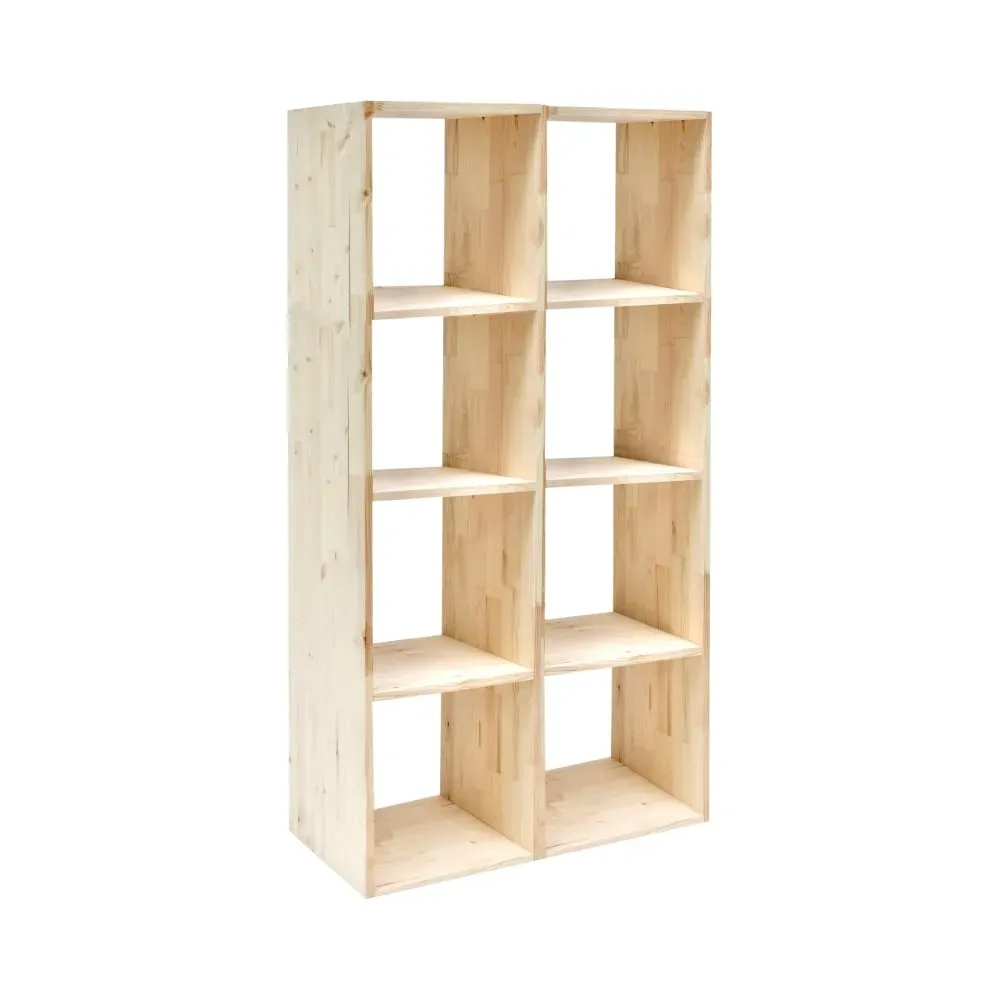 Etagère 4x2 cases en bois massif