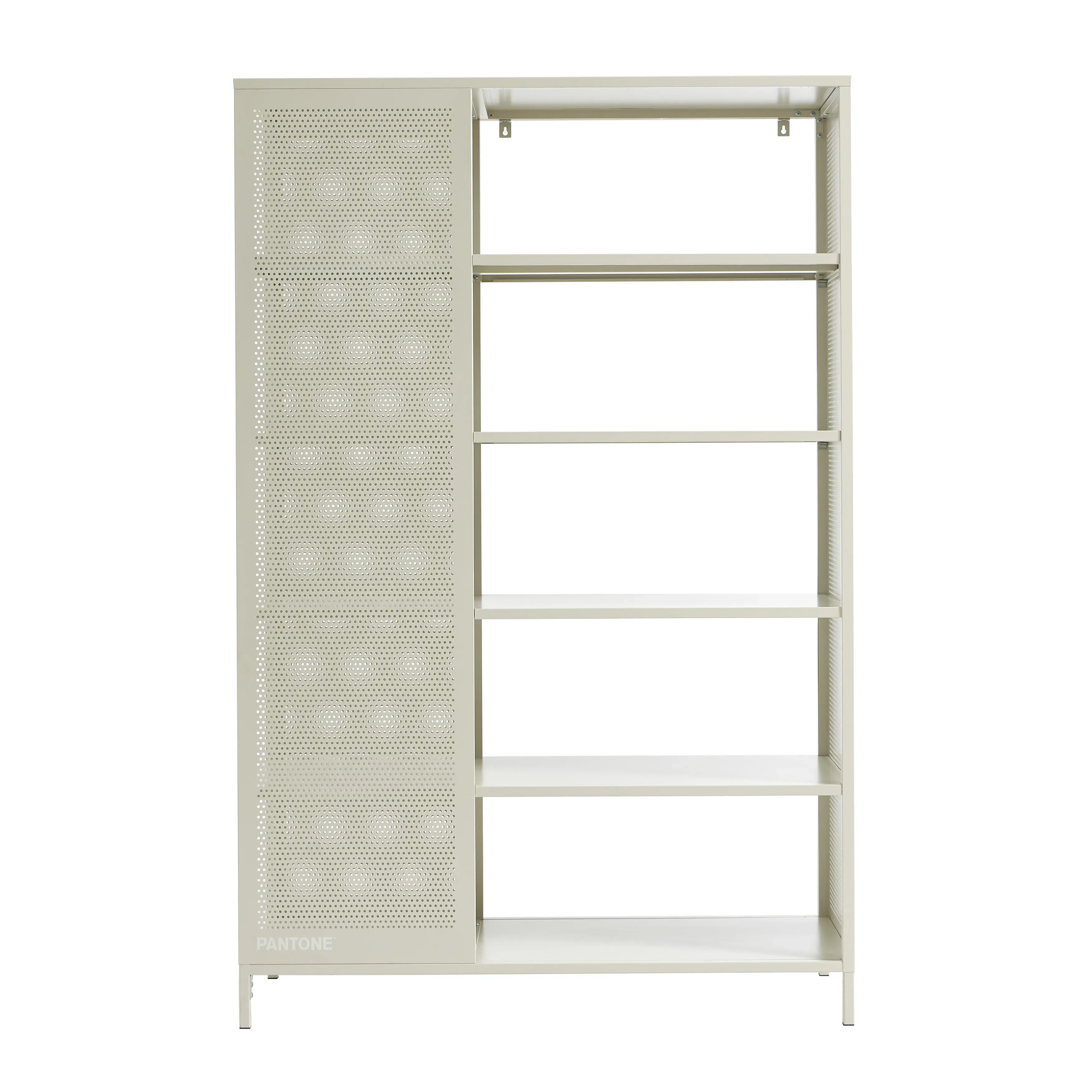 Bibliothèque métal beige sable h180cm