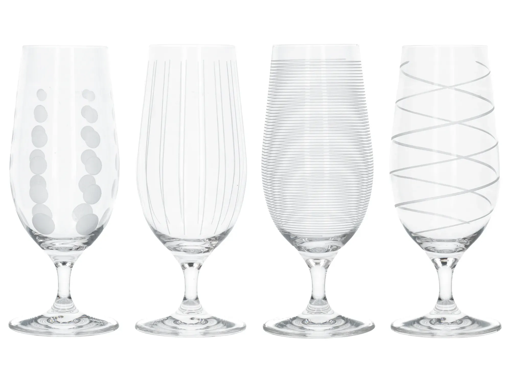 Cheers Pack de 4 verres à pilsner à pied