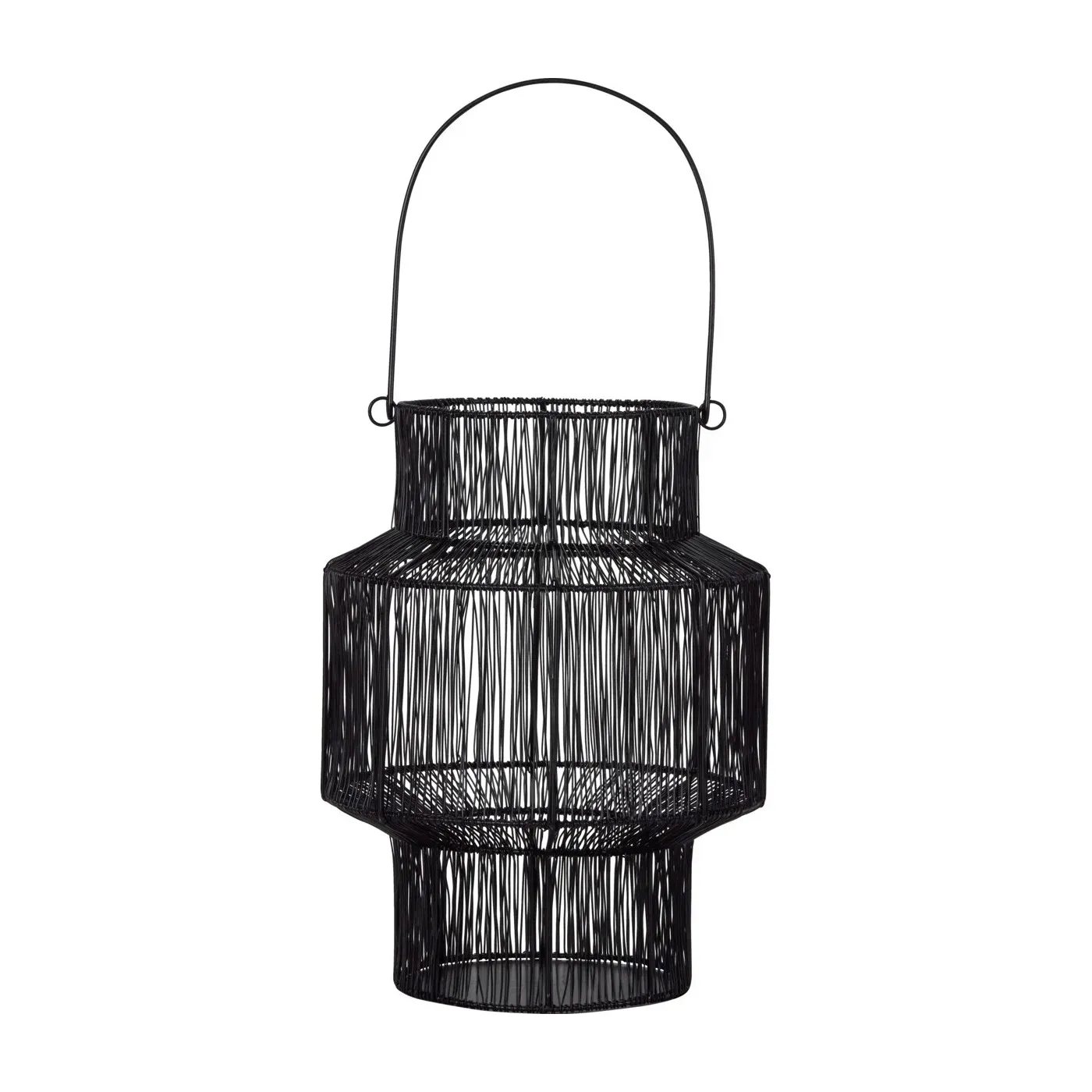 Lanterne en métal noir H37