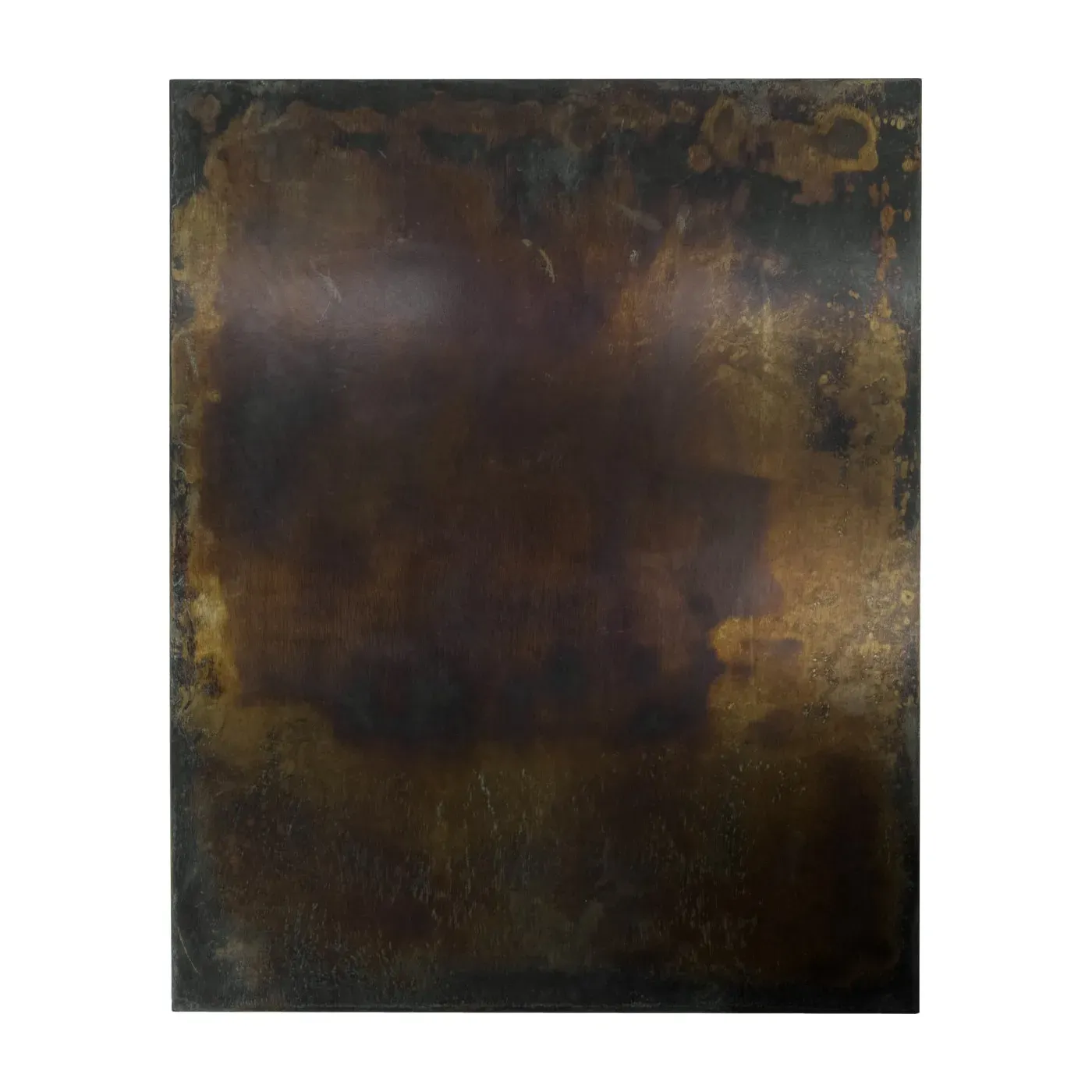 Planche en métal marron