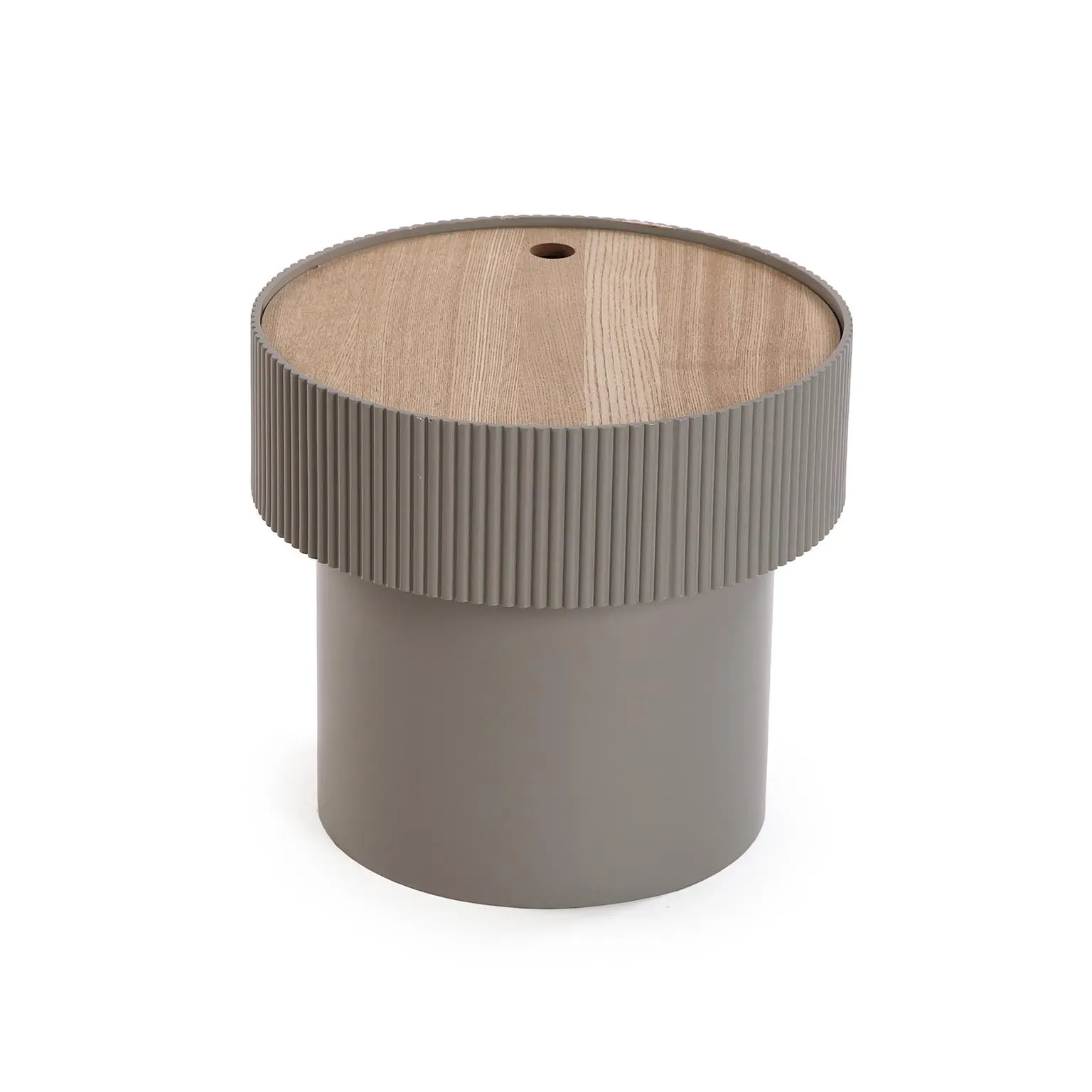 Table d'appoint en fer gris