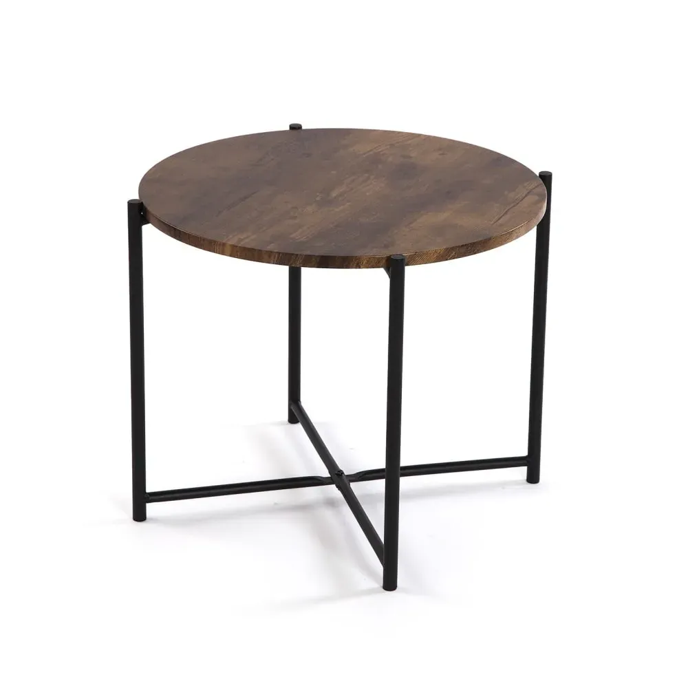 Table d'appoint en aggloméré marron