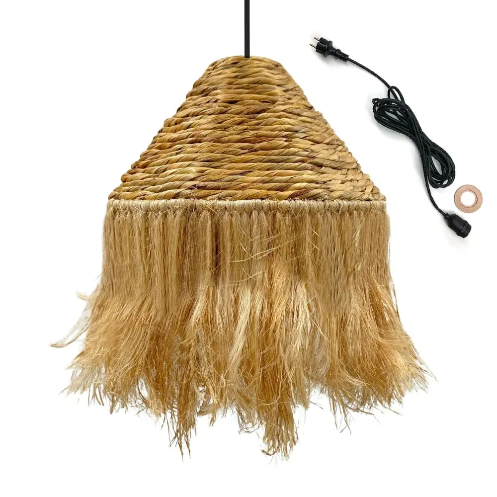 Suspension d'extérieur avec cable Jacinthe d'eau Beige D44 CM