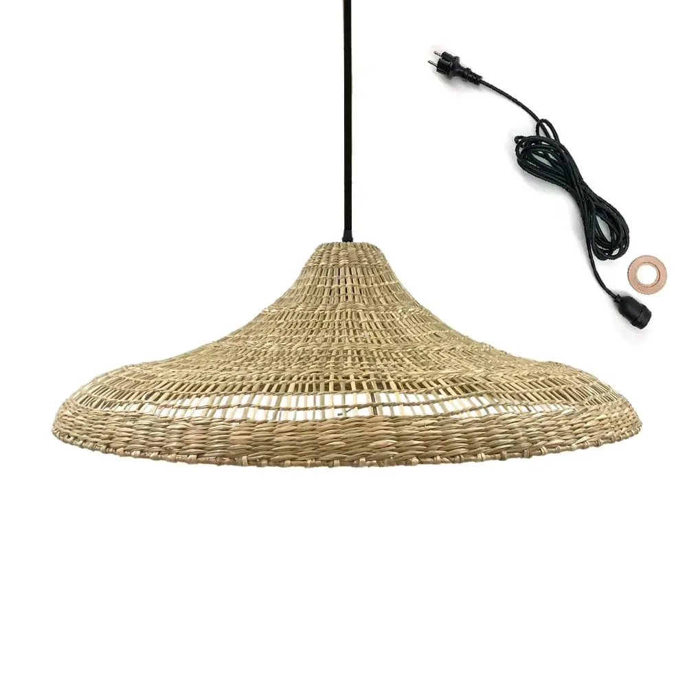 Suspension secteur Herbe marine Beige D70CM
