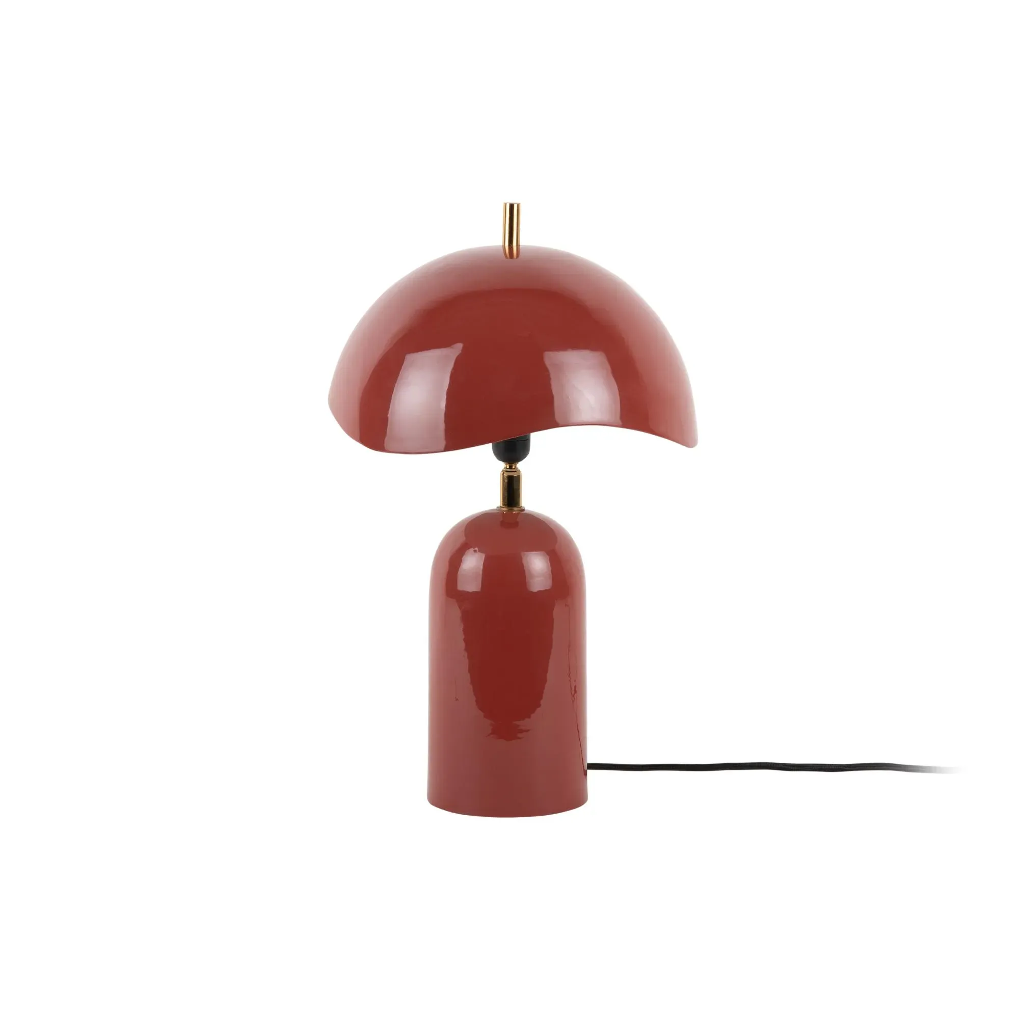 Lampe de Table fer ocre rouge Ø25cm