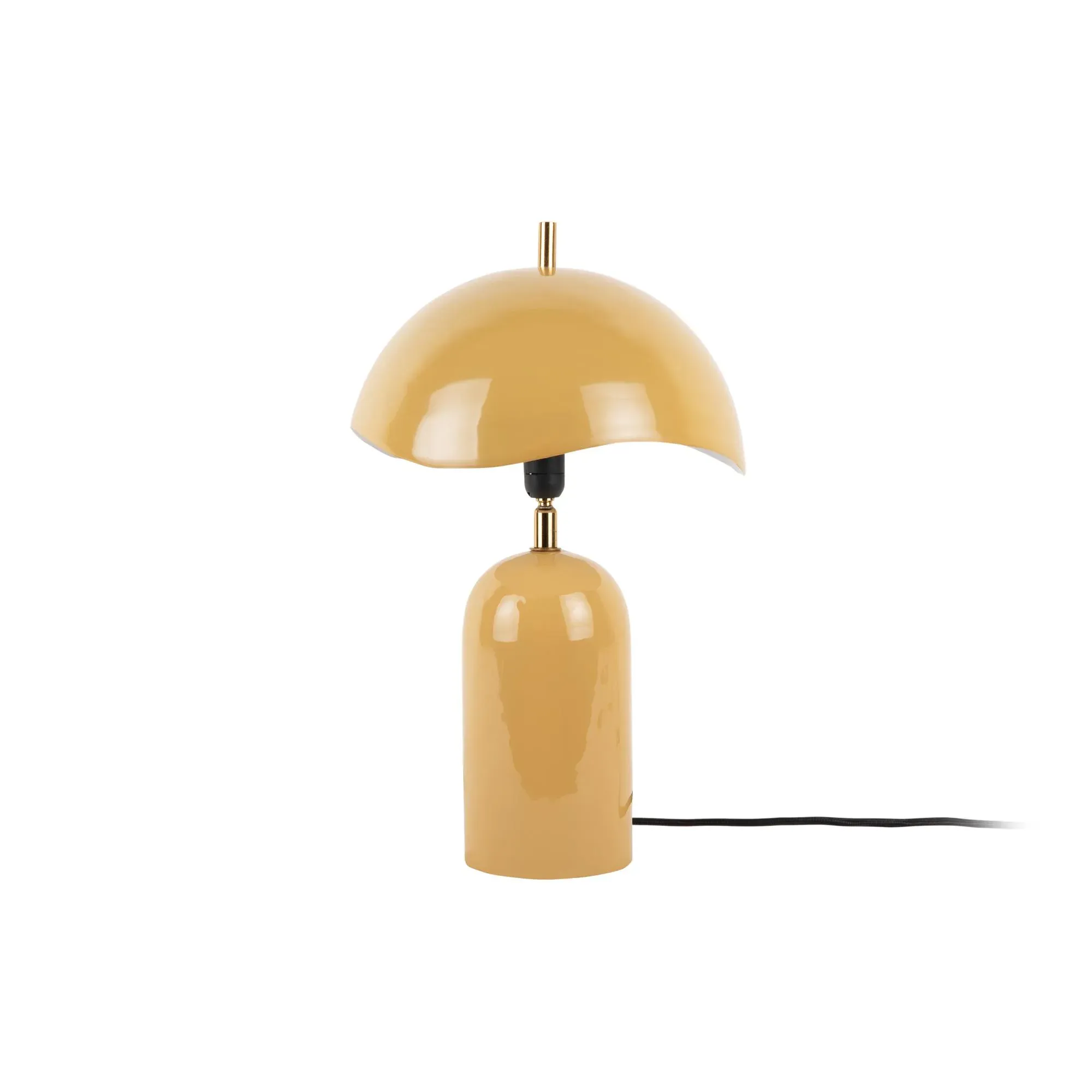 Lampe de Table fer jaune miel Ø25cm