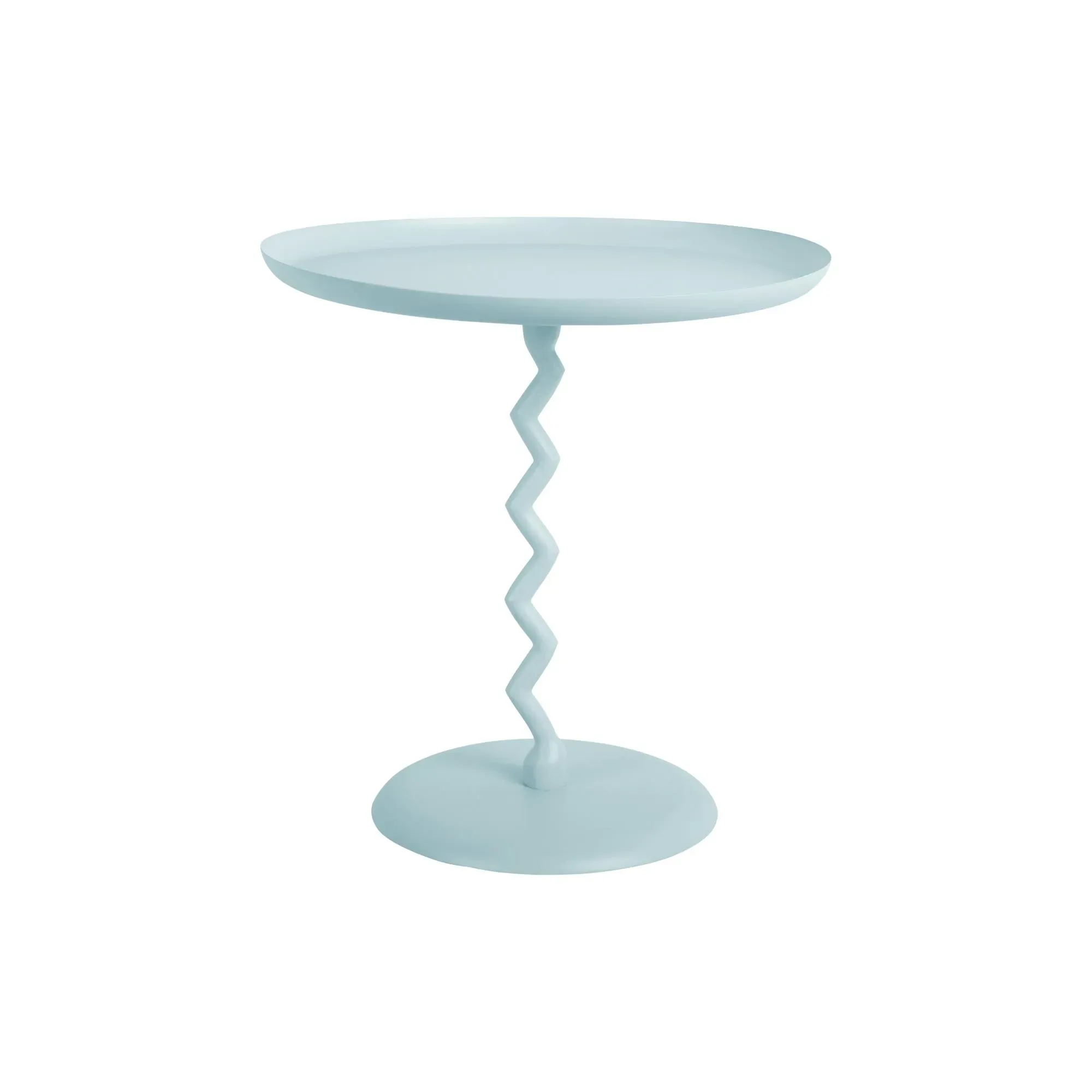 Table d'appoint fer bleu tendre Ø40cm