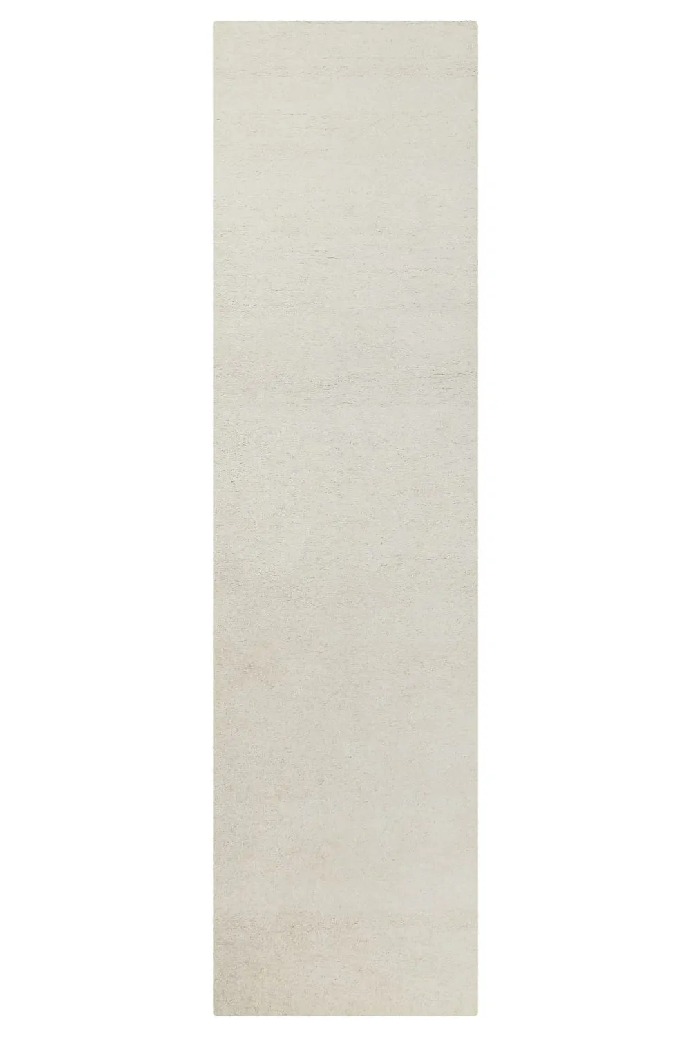 Tapis pure laine écru  tufté main uni  80x300