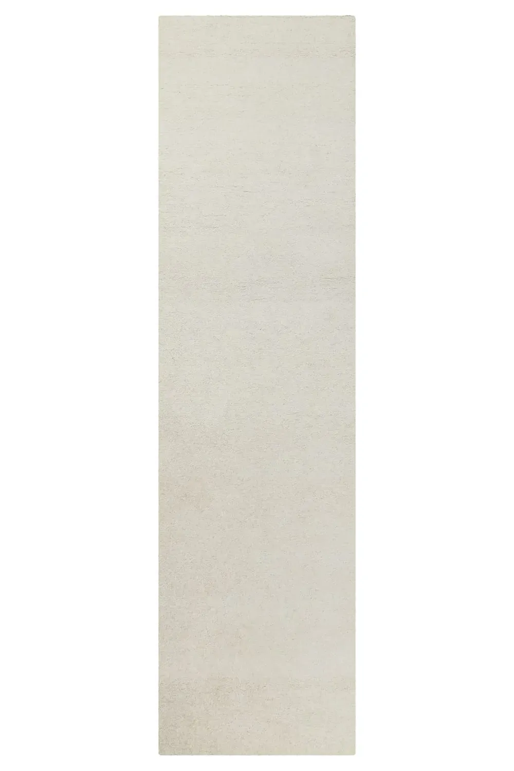 Tapis pure laine écru  tufté main uni 80x230