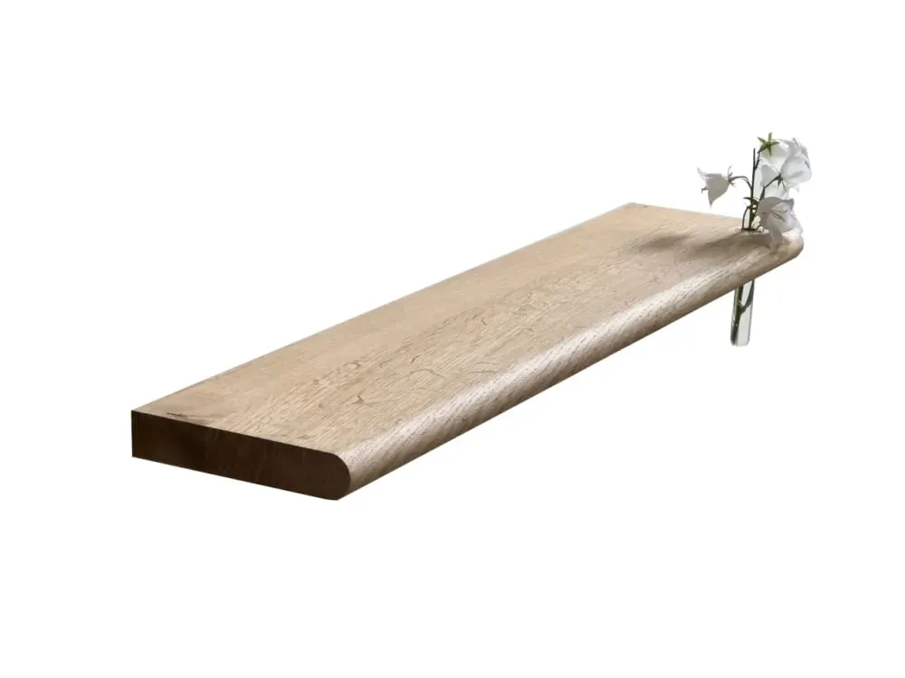 Berge M - Étagère avec soliflore en chêne