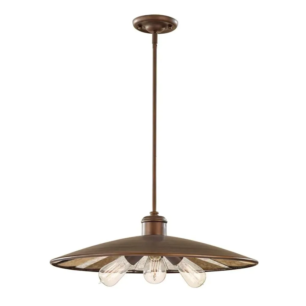 Suspension en acier bronze astral