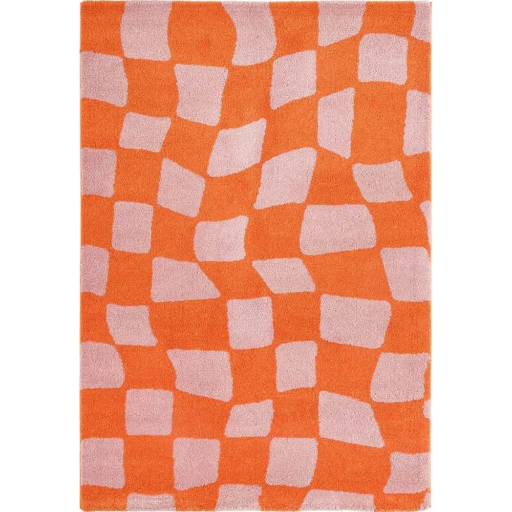 Tapis intérieur à poils longs  383 orange 120 x 160 cm