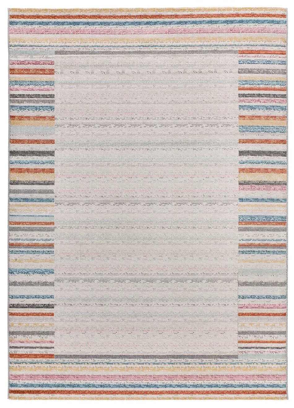 Tapis d'extérieur géométrique gris/multicolore 80x150 cm