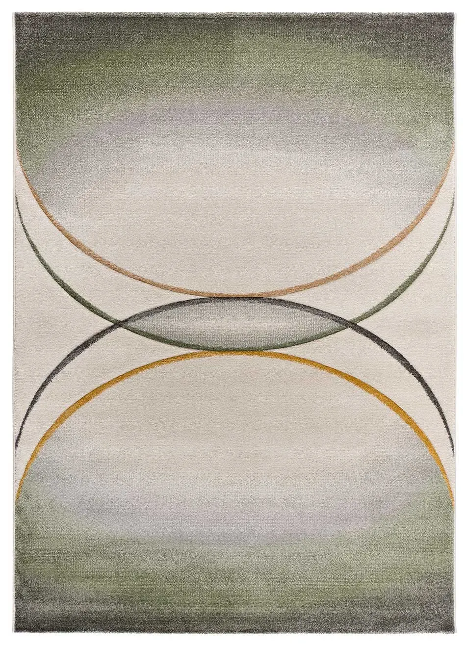 Tapis moderne crème/vert/gris 120x170 cm