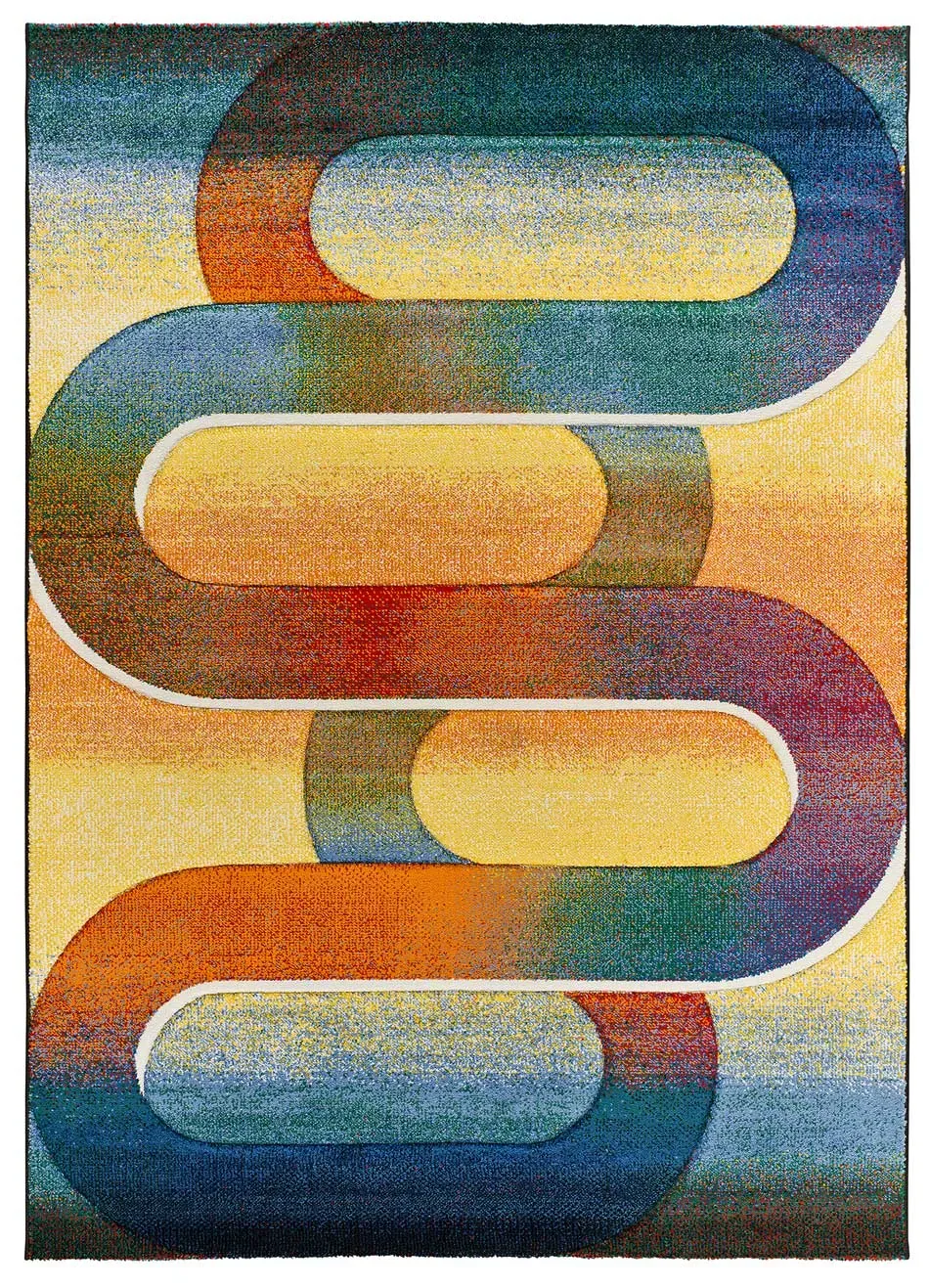 Tapis géométrique multicolore 120x170 cm