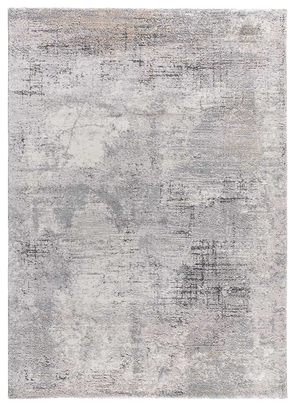 Tapis à relief shaggy abstrait gris 140x200 cm