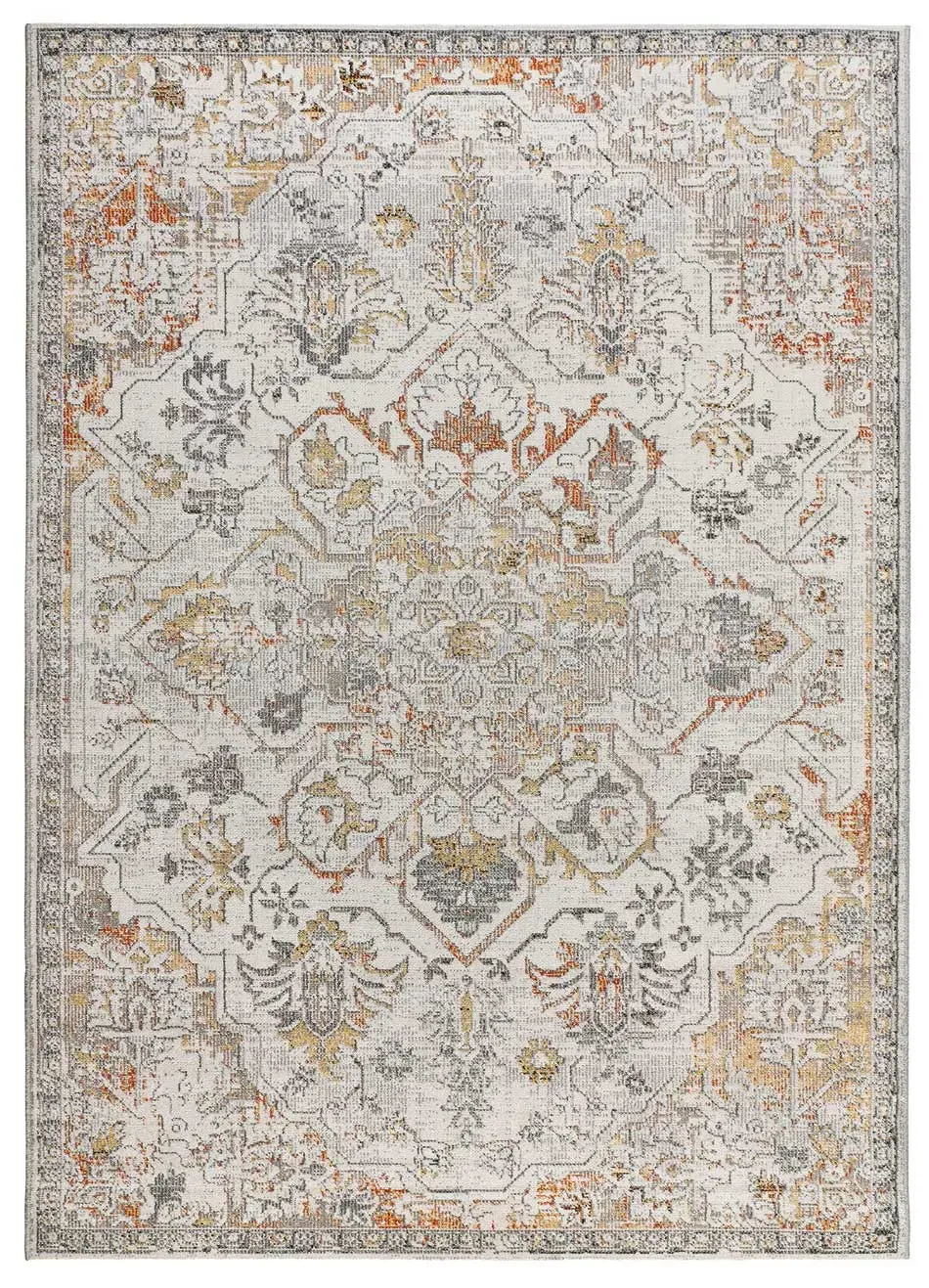 Tapis d'extérieur vintage beige/gris 160x230 cm