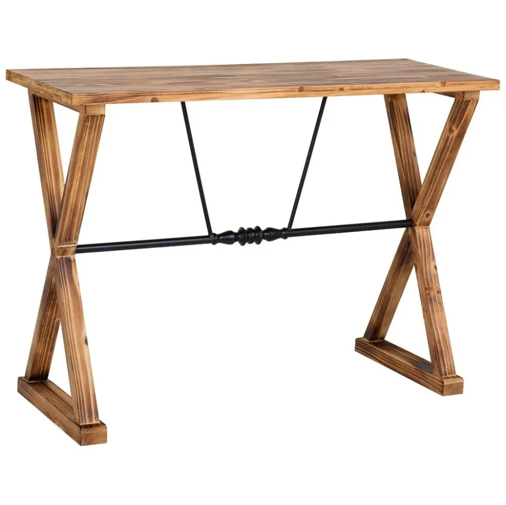 Console en bois et métal 106x40x76,5h cm